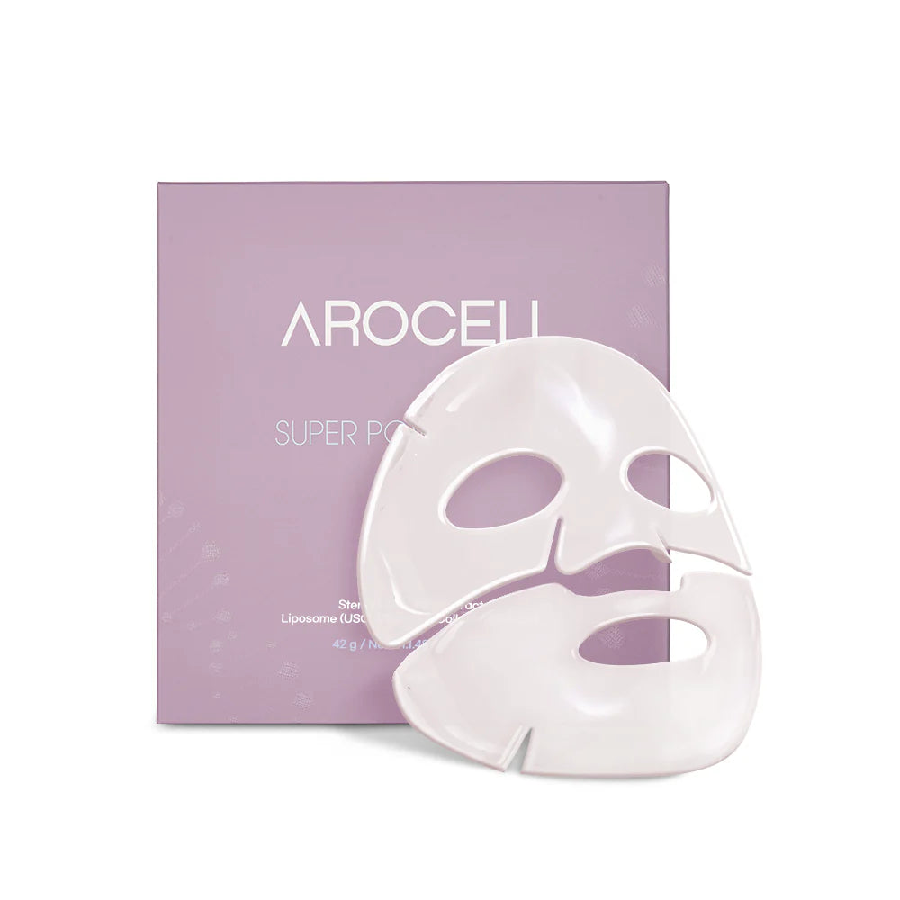 Arocell Super Power Mask EX intensyviai drėkinanti kaukė su kolagenu, 1vnt NAUJIENA