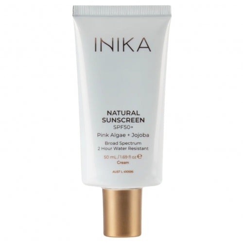 INIKA ORGANIC NATŪRALUS APSAUGINIS VEIDO KREMAS NUO SAULĖS SPF50+, 50ml