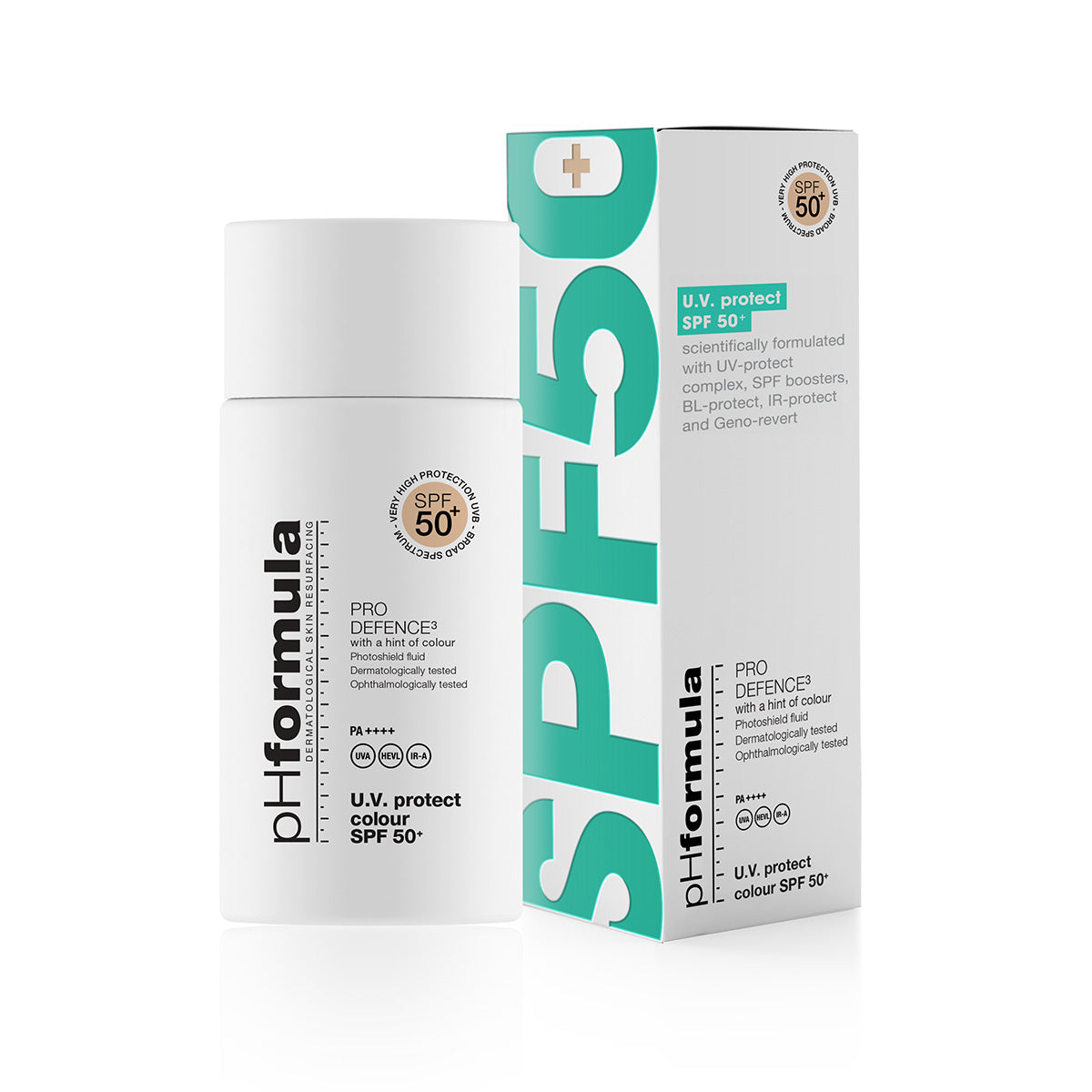 pHformula PRO-DEFENCE3 SPF 50+ APSAUGINIS KREMAS SU SPALVA 50ml