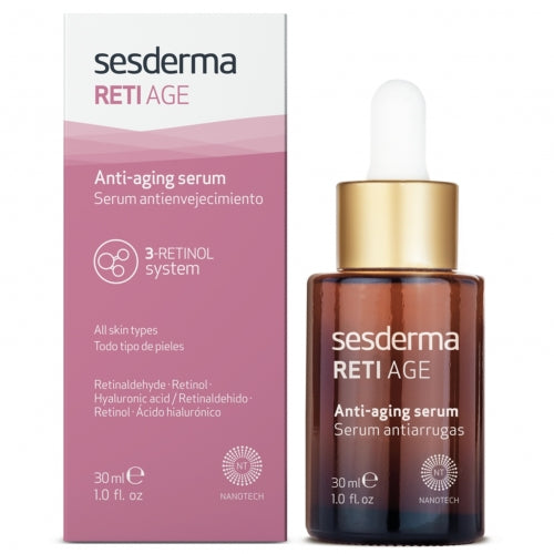 SESDERMA RETI-AGE JAUNINANTIS LIPOSOMINIS SERUMAS SU RETINOLIU, 30ml