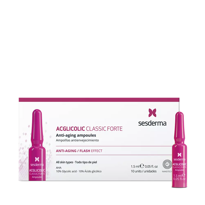 SESDERMA ACGLICOLIC 20 AMPULĖS, 10x1.5ml